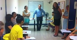 la concejala durante el curso