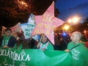Manifestación 20 de noviembre, Marea verde