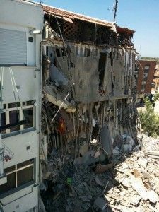 Plataforma afectados por el derrumbe