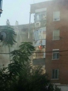 Plataforma afectados por el derrumbe