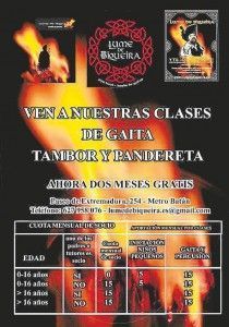 Clases en paseo Extremadura gaita