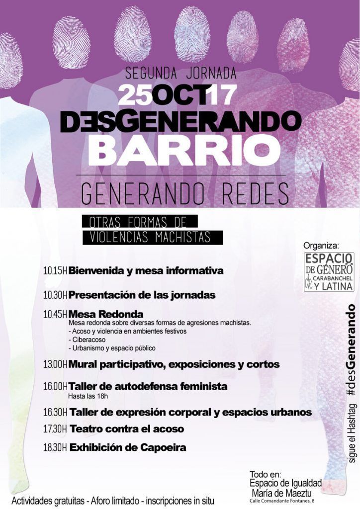 º Jornada del espacio de género Carabanchel y Latina De- generando Barrio