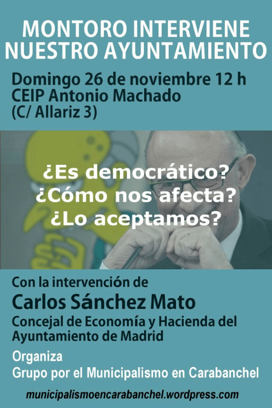 MONTORO INTERVIENE NUESTRO AYUNTAMIENTO