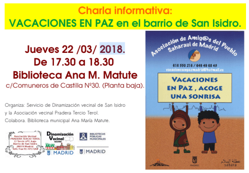 vacaciones en paz, amigos del pueblo saharaui