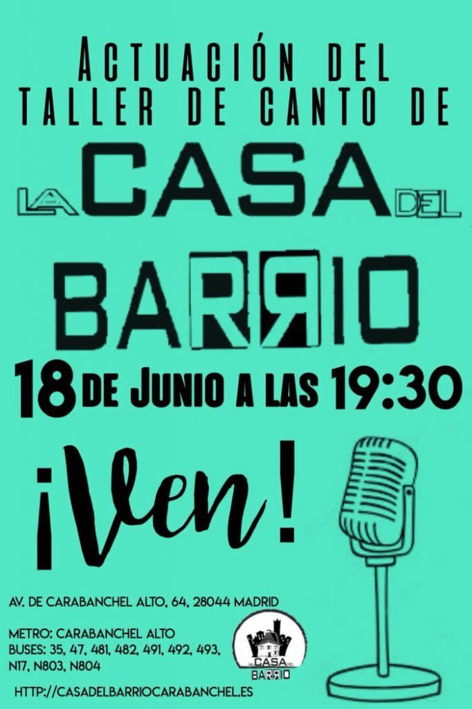 taller de canto