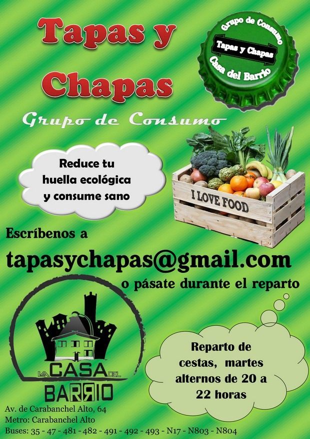 tapas y chapas, consumo ecológico