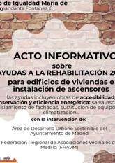 Reunion objetivo todos los edificios de Carabanchel con ascensor.