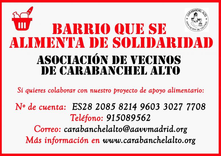Barrio que se alimentan de solidaridad