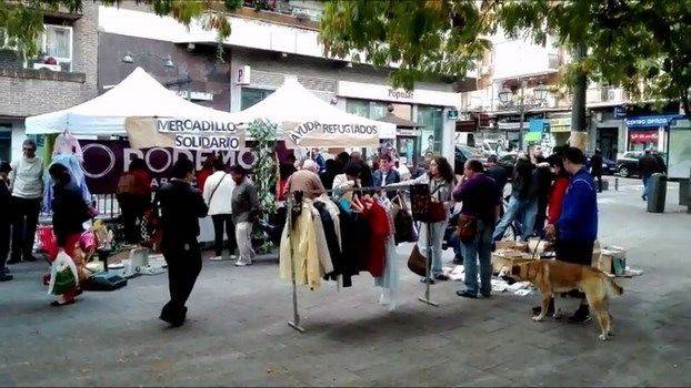 Mercadillo solidario ayuda Siria Podemos