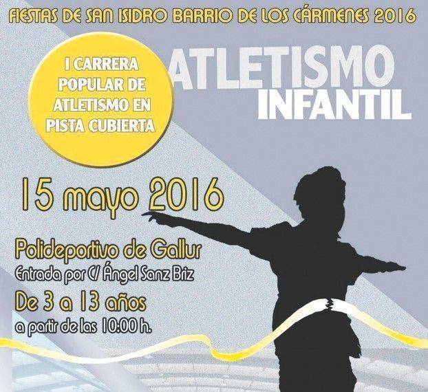 atlestismo infantil en pista cubierta